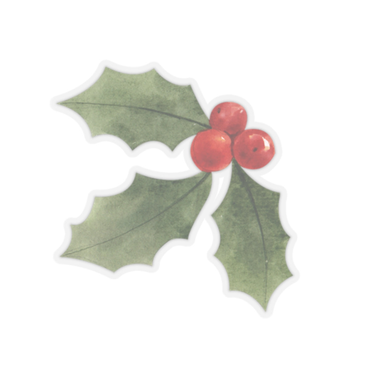 Holly Berry Holiday Stickers - Festive Decorating