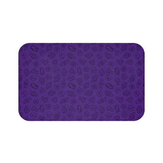 Windsor Wonders Dark Purple Halloween Candy Bath Mat