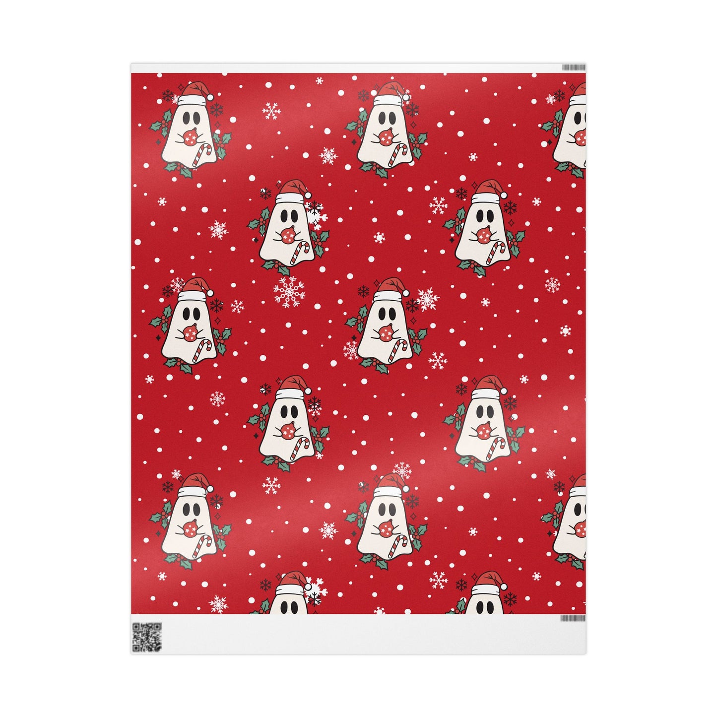 Festive Spirits Wrapping Papers Dark Red