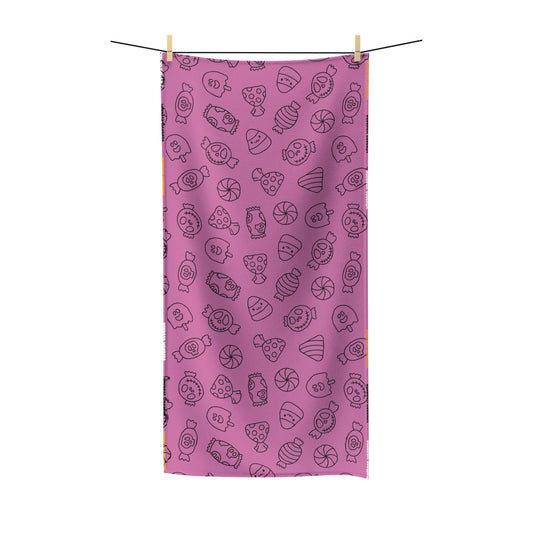 Windsor Wonders Light Pink Halloween Candy Polycotton Towel
