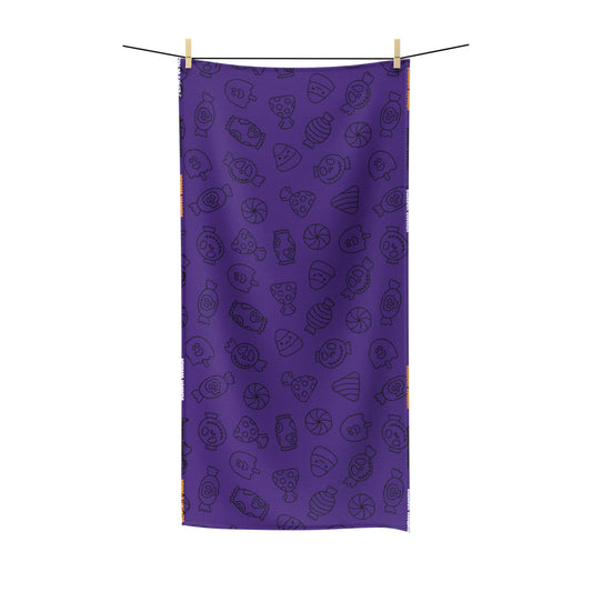 Windsor Wonders Purple Halloween Candy Polycotton Towel