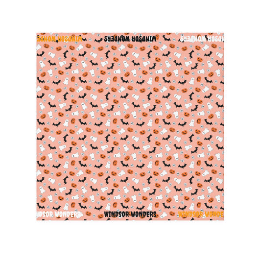 Windsor Wonders Orange Halloween Face Towel