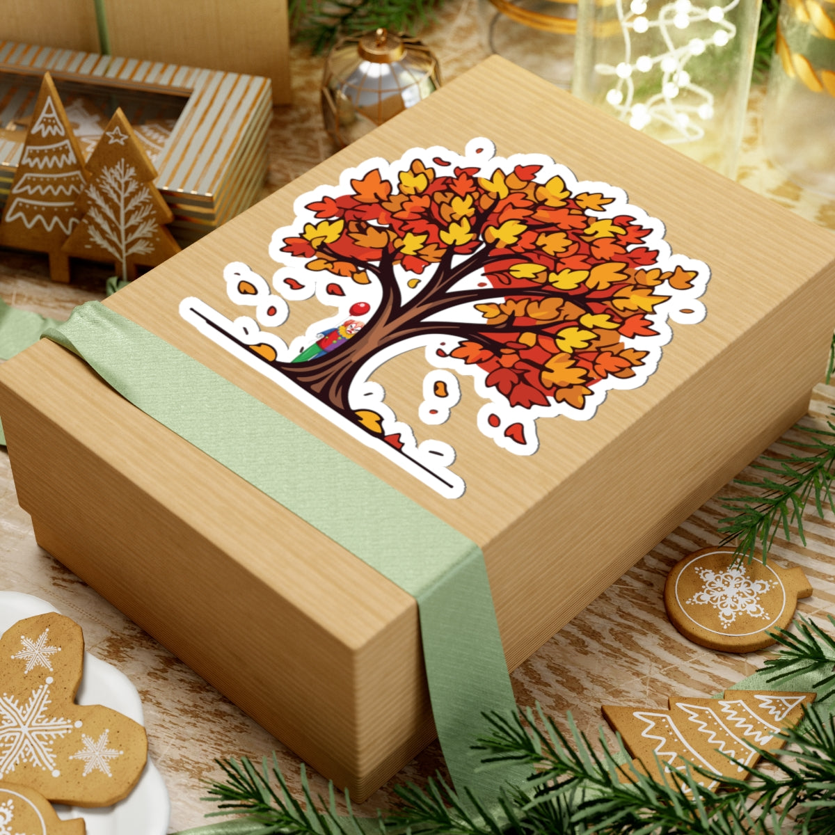 Autumn Leaves Kiss-Cut Stickers - Fall Decor, Seasonal Art, Planner Stickers, Nature Lover Gifts, Home and Office Decor