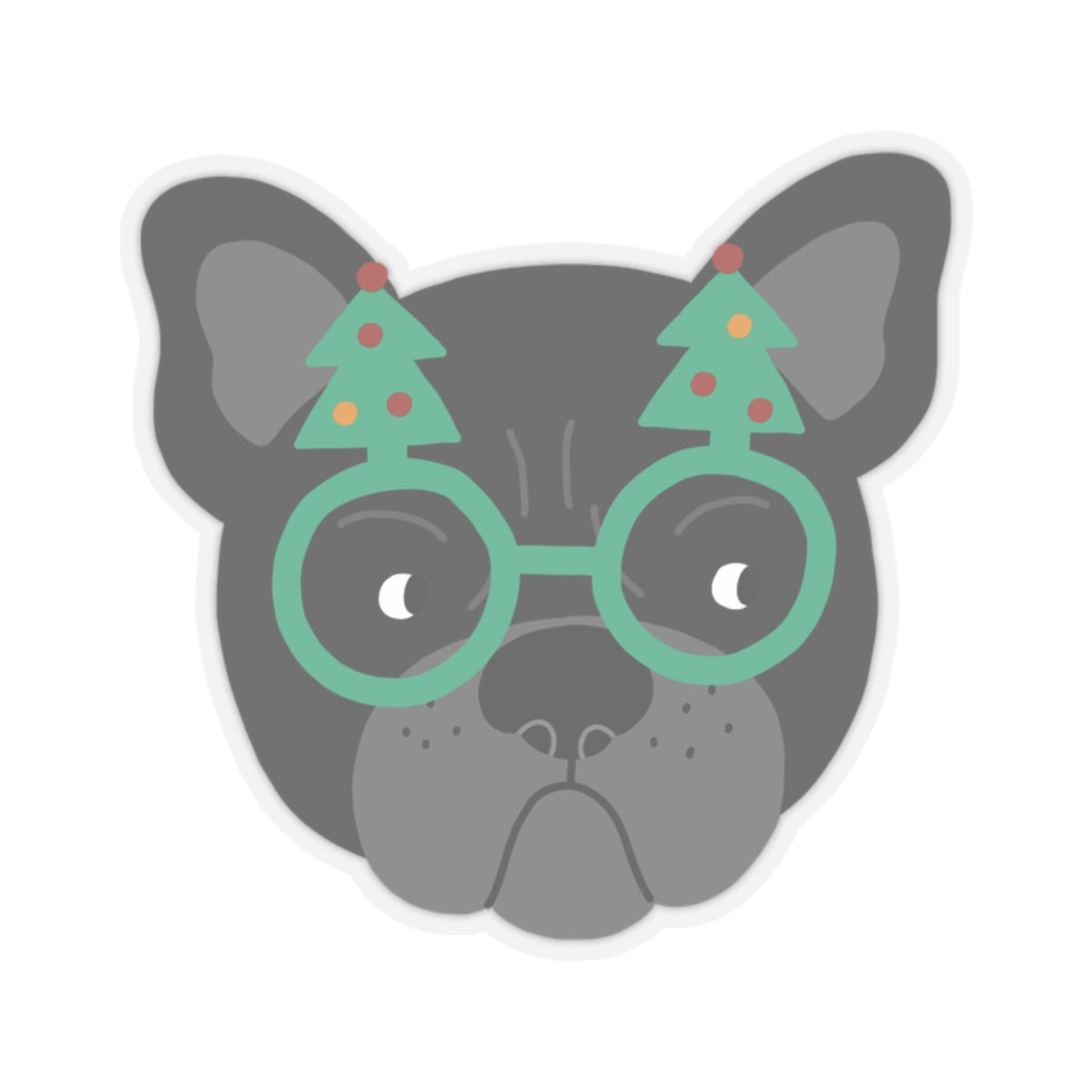 Christmas Pup Kiss-Cut Stickers
