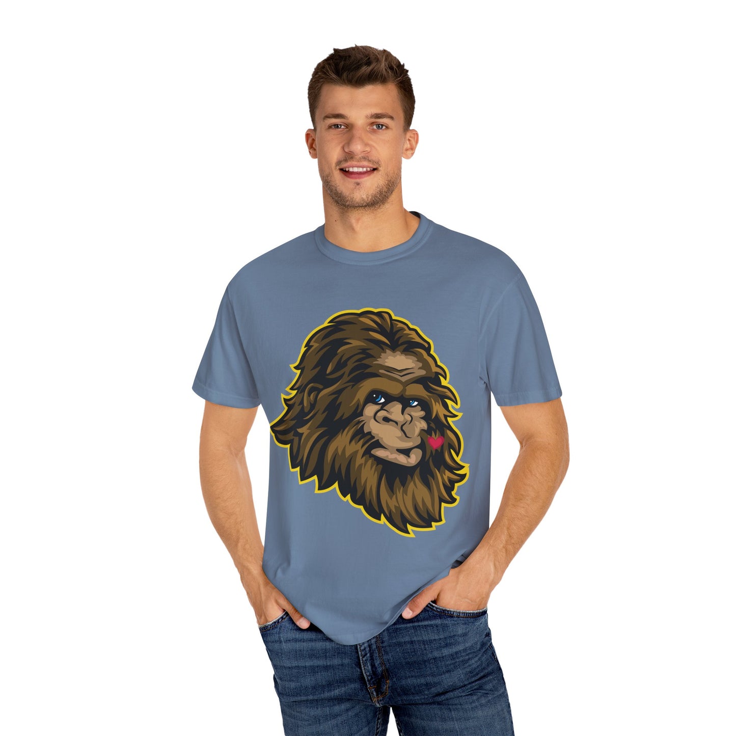 Sasquatch Kisses T-Shirt, Unisex Graphic Tee, Wild Animal Shirt, Nature Lover Gift, Unique Casual Wear, Funny Big Foot T-Shirt