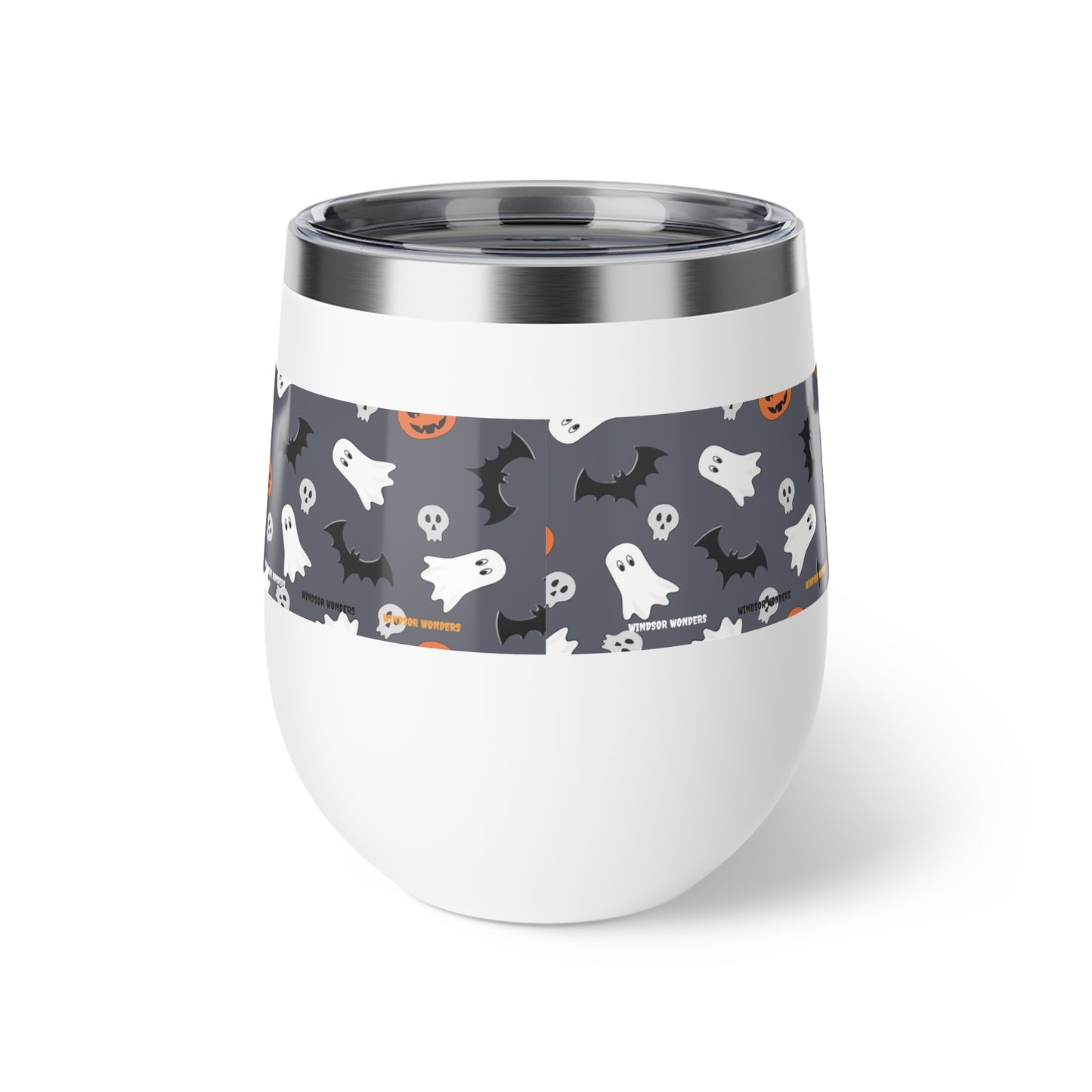 Windsor Wonders Dark Grey Halloween Copper Vacuum Insulated Cup, 12oz