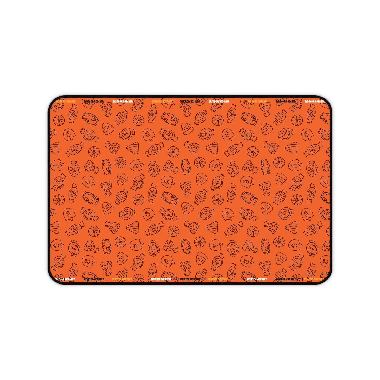 Windsor Wonders Orange Halloween Candy Desk Mat