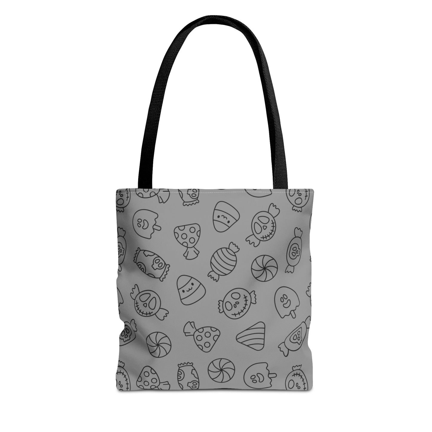 Windsor Wonders Grey Halloween Candy Tote Bag (AOP)
