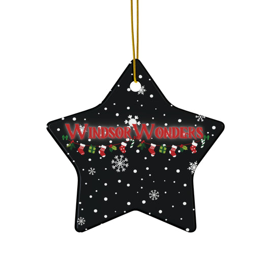 Windsor Wonders  Black Ceramic Ornament, 4 Shapes