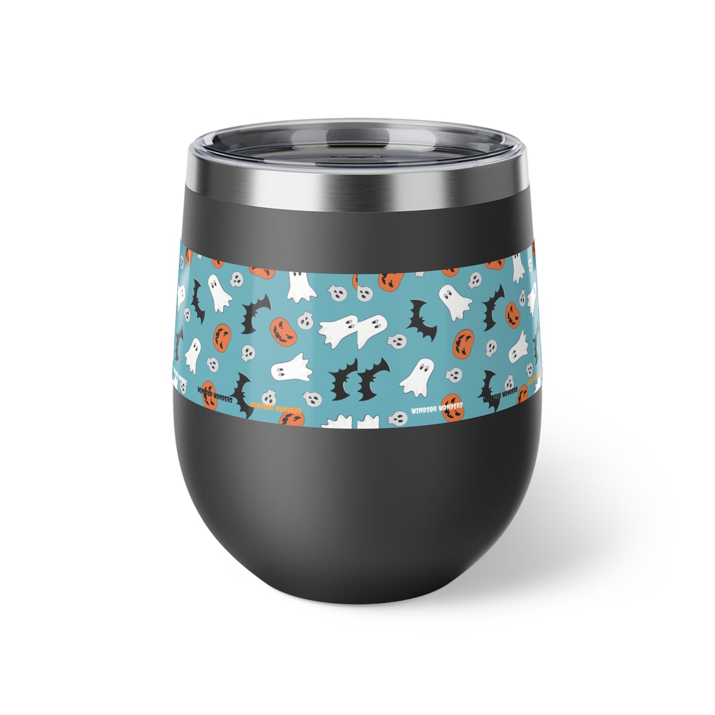 Windsor Wonders Blue Halloween Copper Vacuum Insulated Cup, 12oz