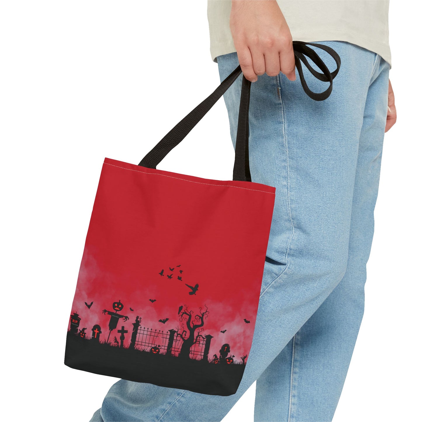 Windsor Wonders Dark Red Graveyard Tote Bag (AOP)