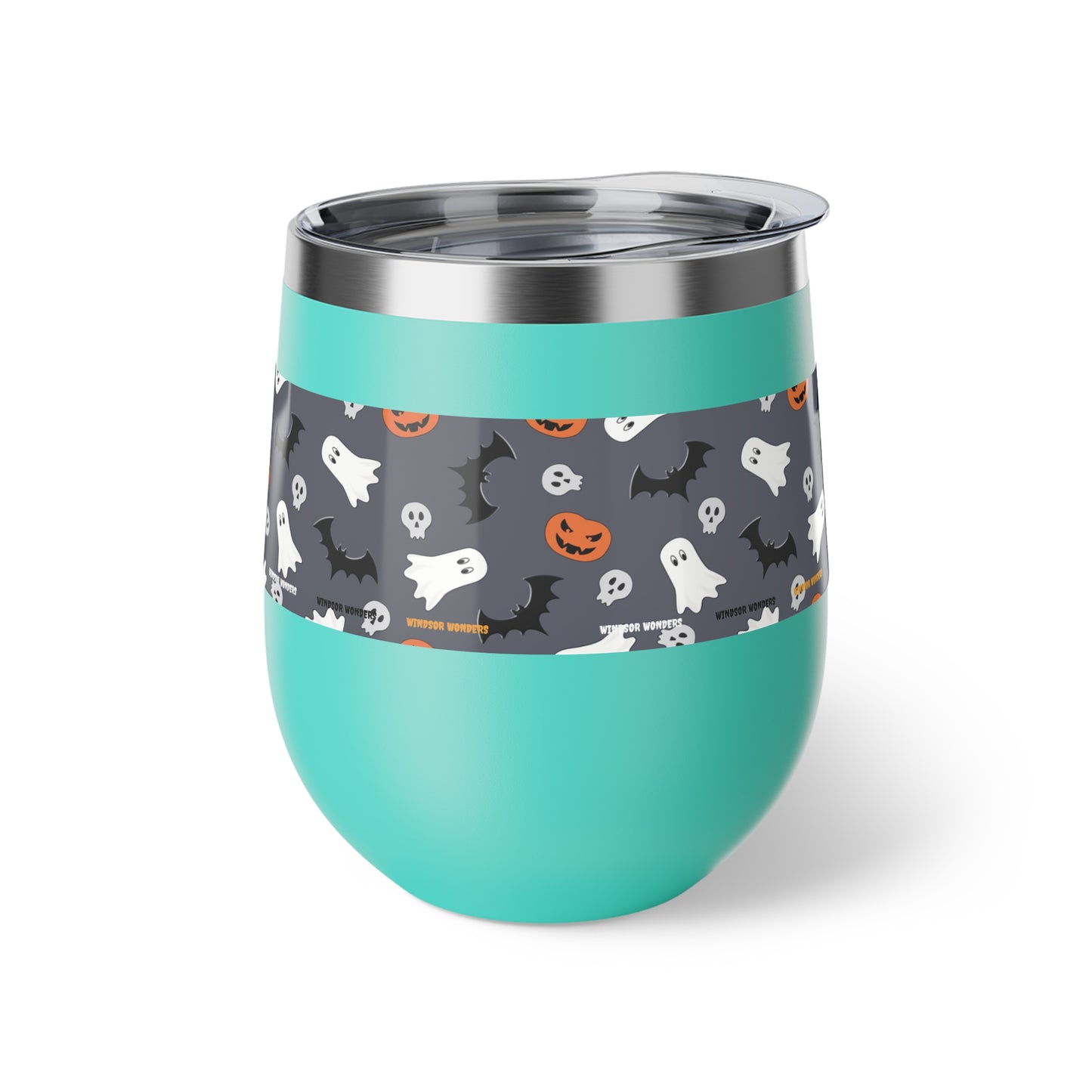 Windsor Wonders Dark Grey Halloween Copper Vacuum Insulated Cup, 12oz
