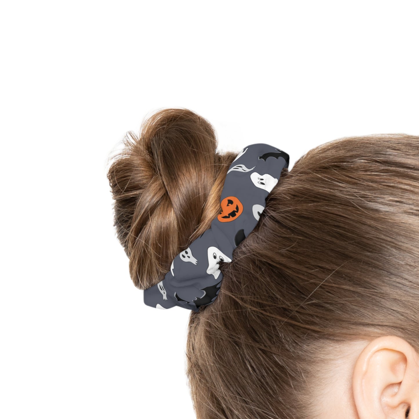 Windsor Wonders Dark Grey Halloween Scrunchie