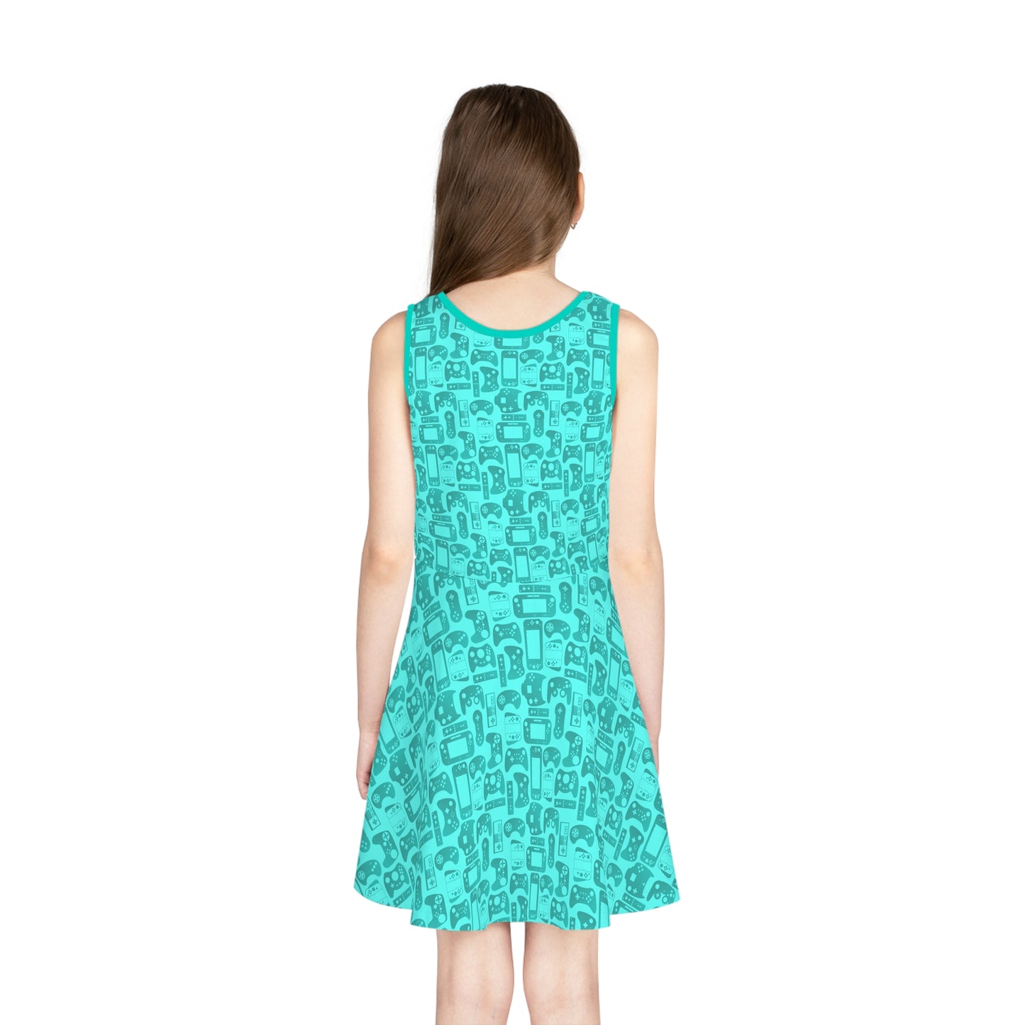 Windsor Wonders Games Girls' Sleeveless Sundress (AOP)