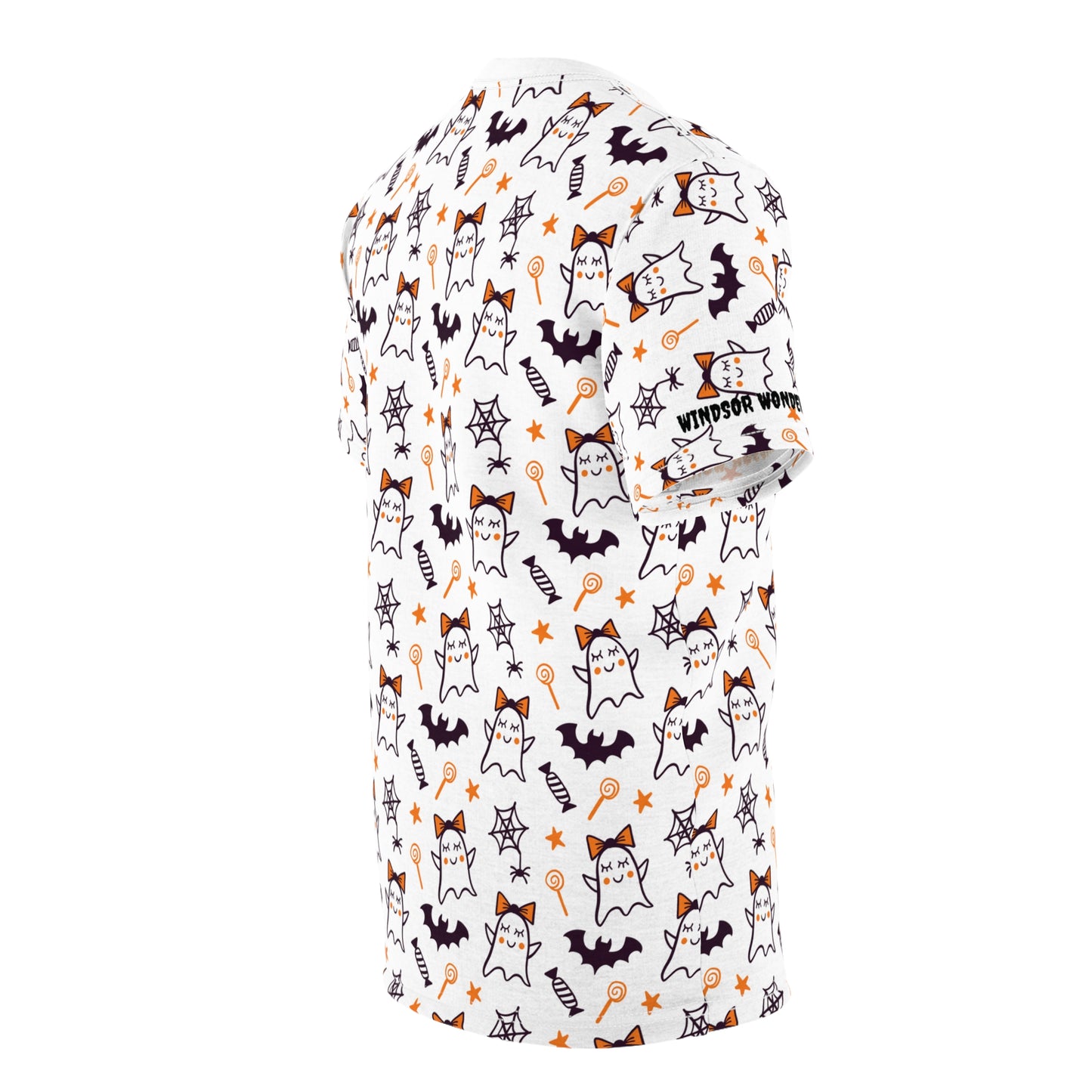 Windsor Wonders Cute Ghosts Unisex Cut & Sew Tee (AOP)