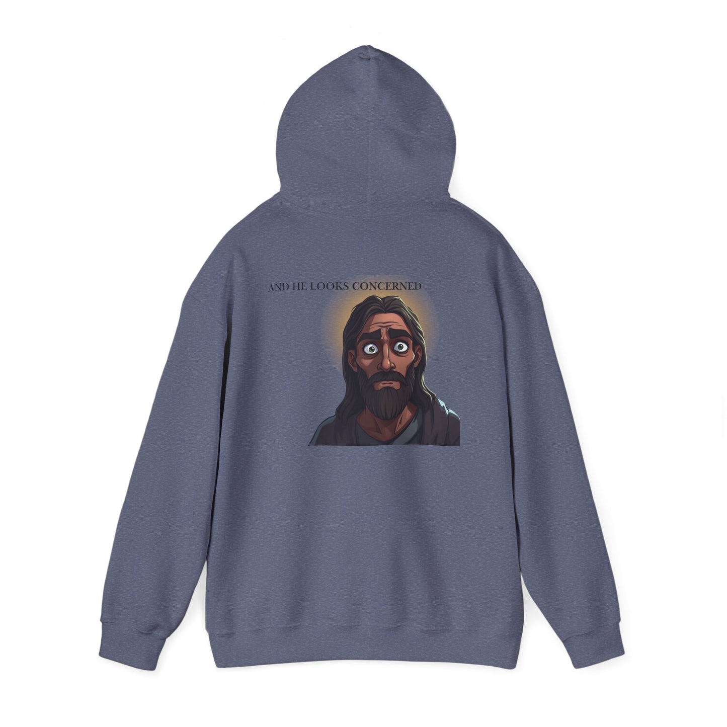 Jesus is Watching Hoodie | Unisex Heavy Blend Sweatshirt, Humorous Christian Apparel, Religious Gift, Casual Wear, Unique Streetwear