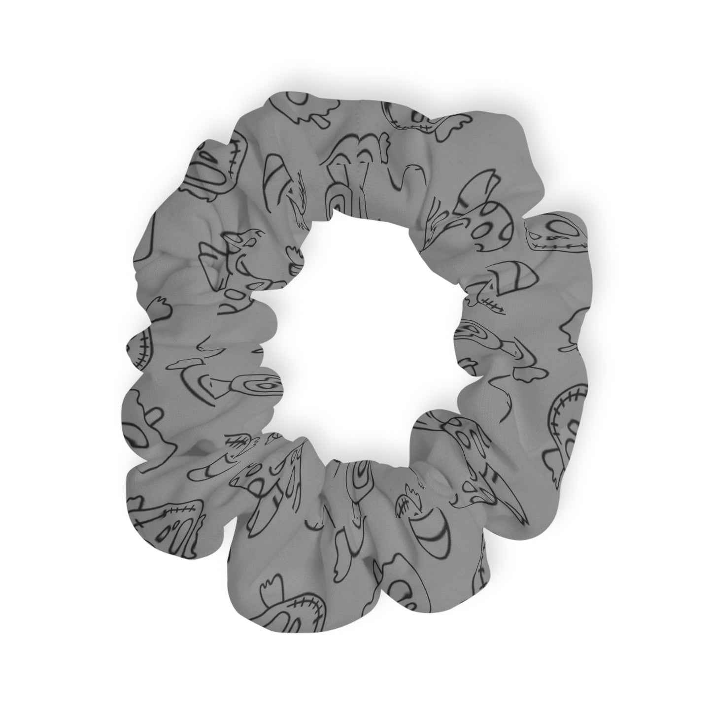 Windsor Wonders Grey Halloween Candy Scrunchie