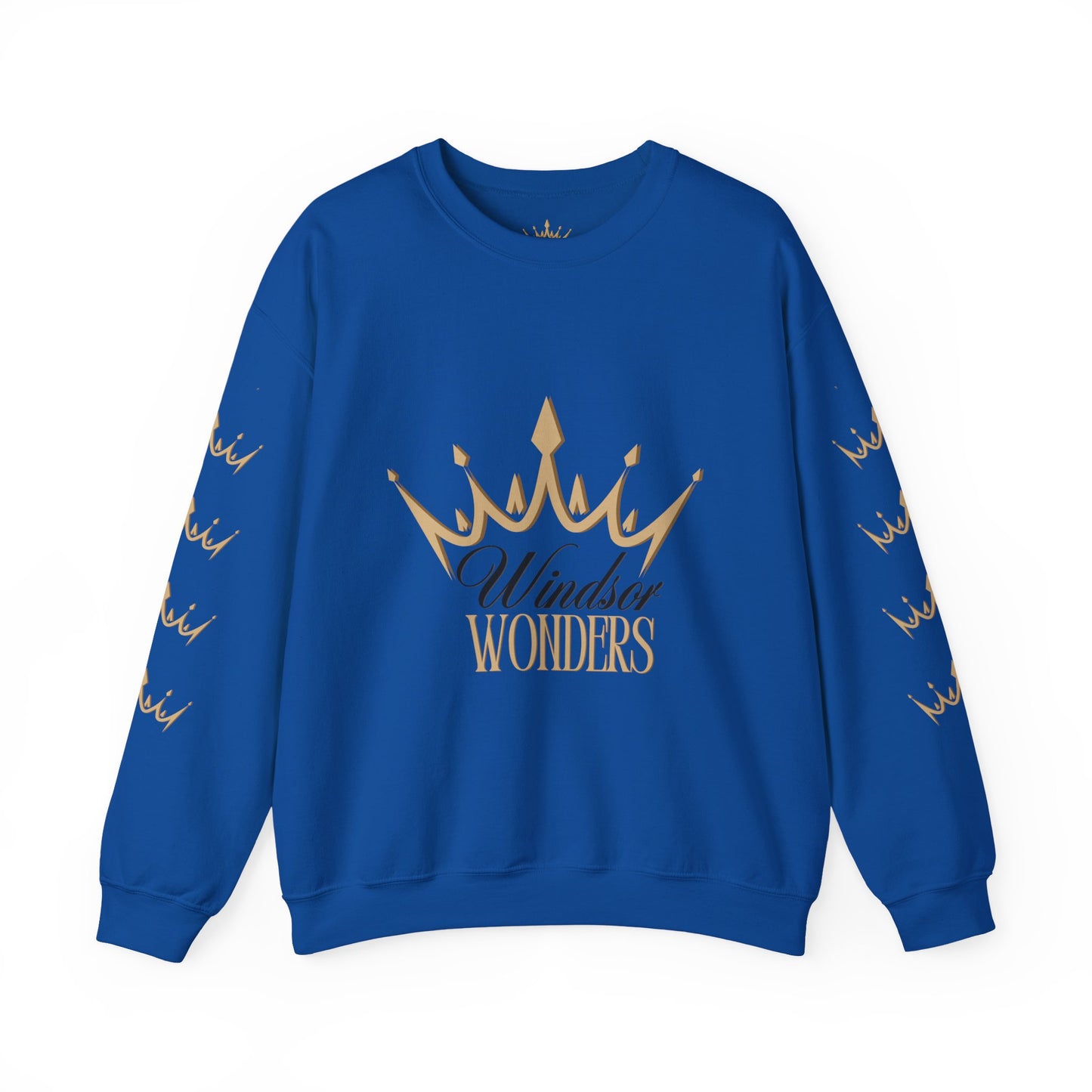 Windsor Wonders Crown Sweatshirt, Cozy Unisex Crewneck for Celebrations, Perfect Gift for Birthdays, Holidays, or Casual Wear