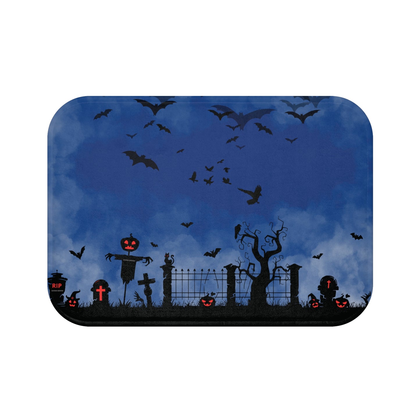 Windsor Wonders Dark Blue Graveyard Bath Mat