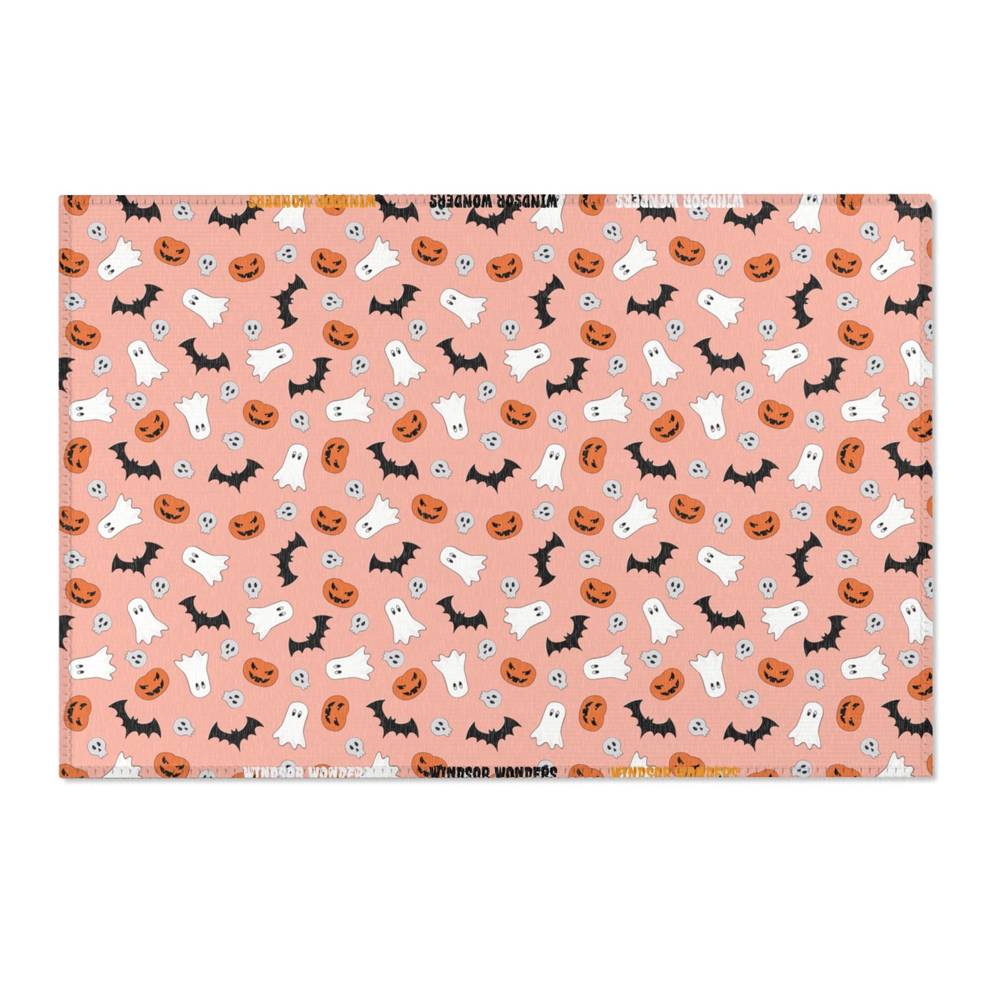Windsor Wonders Orange Halloween Area Rugs