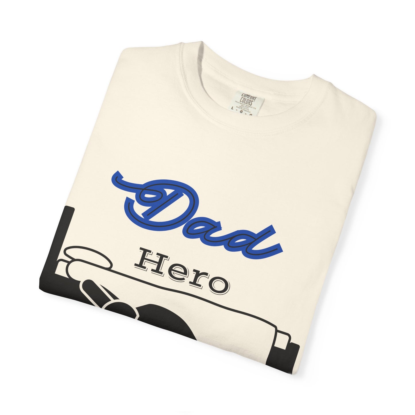 Dad Hero T-Shirt, Unisex Garment-Dyed Tee, Funny Dad Life Shirt, Gifts for Fathers, Father's Day Apparel, Casual Everyday Wear