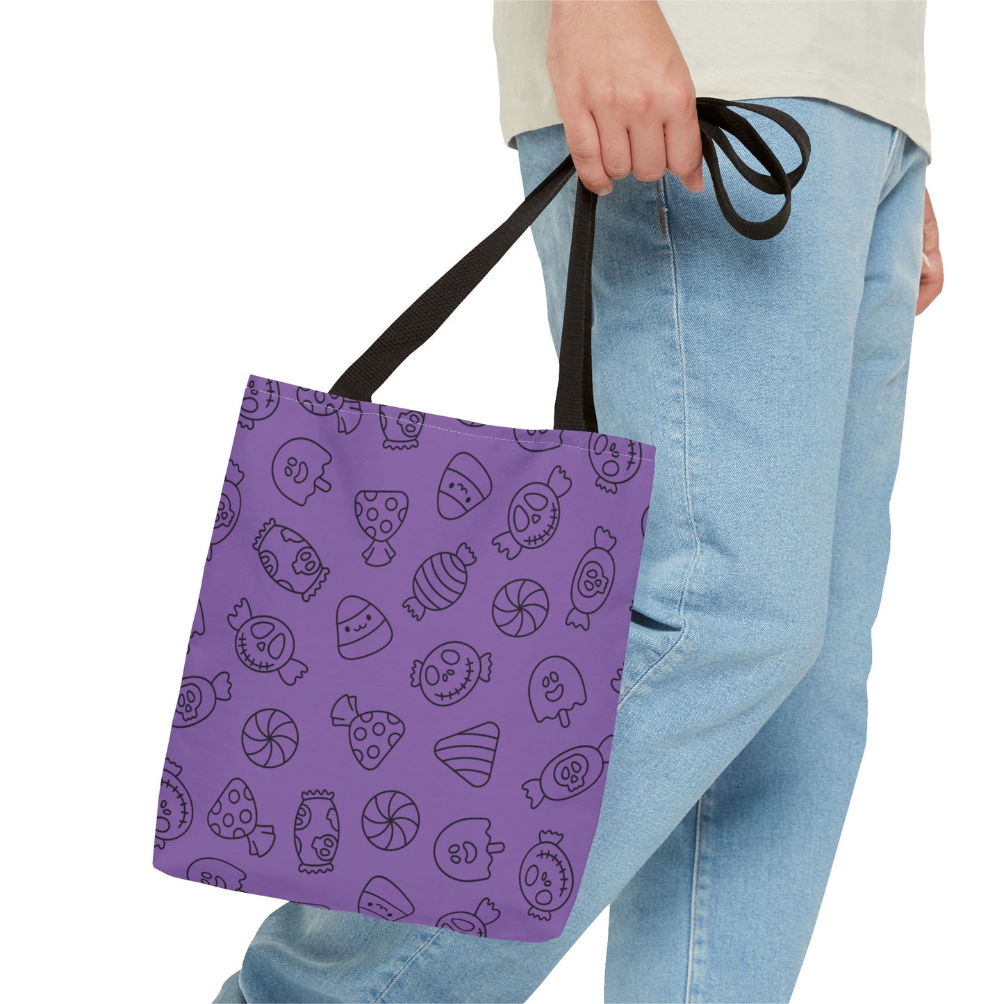 Windsor Wonders Light Purple Halloween Candy Tote Bag (AOP)