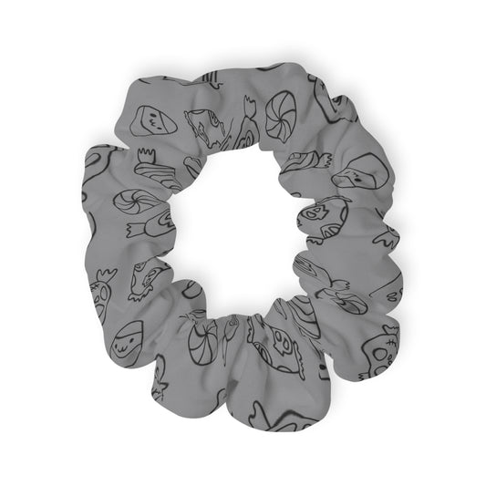 Windsor Wonders Grey Halloween Candy Scrunchie