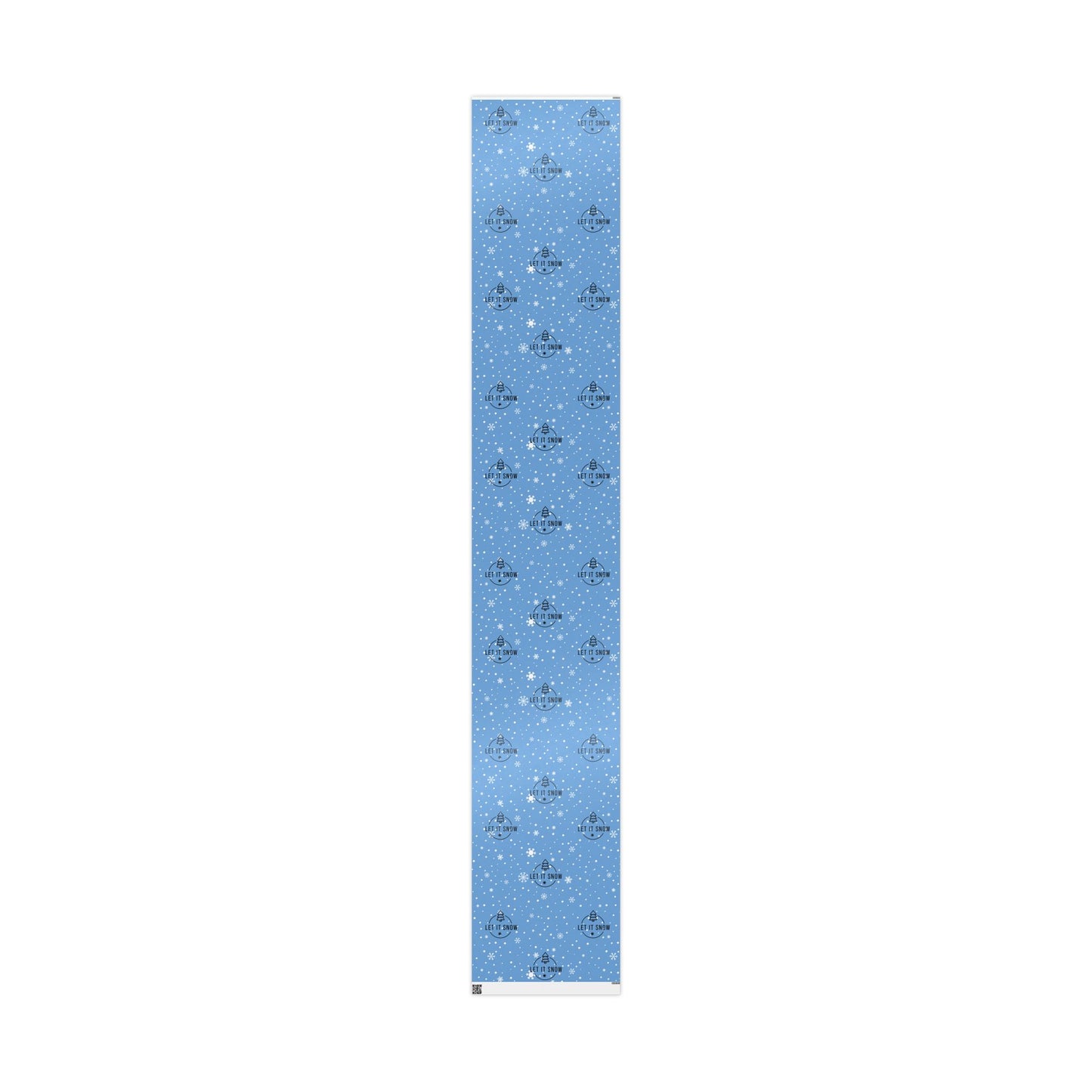 Let It Snow Light Blue Wrapping Papers