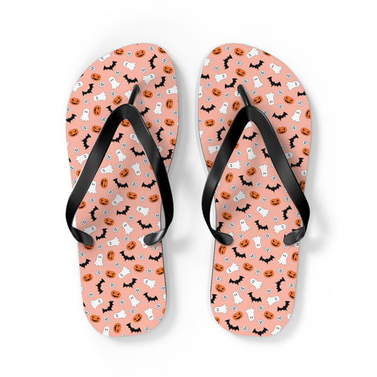 Windsor Wonders Orange Halloween Flip Flops