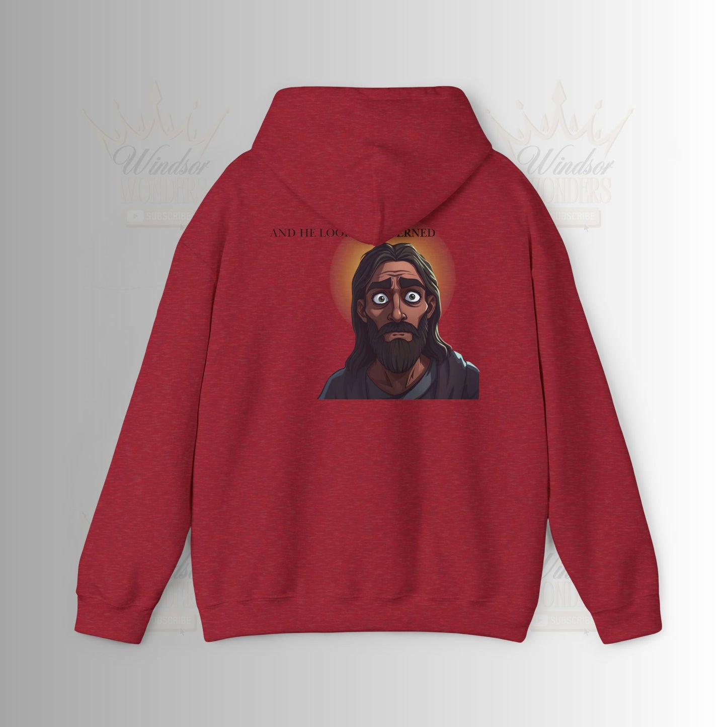 Jesus is Watching Hoodie | Unisex Heavy Blend Sweatshirt, Humorous Christian Apparel, Religious Gift, Casual Wear, Unique Streetwear