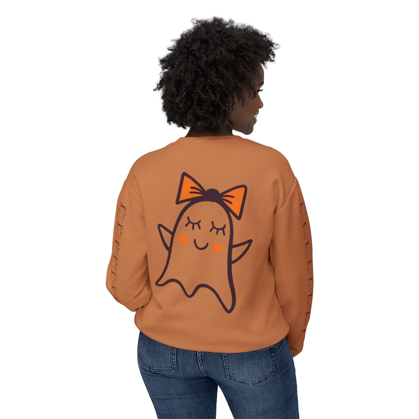 Cute Ghosts Unisex Lightweight Crewneck Sweatshirt