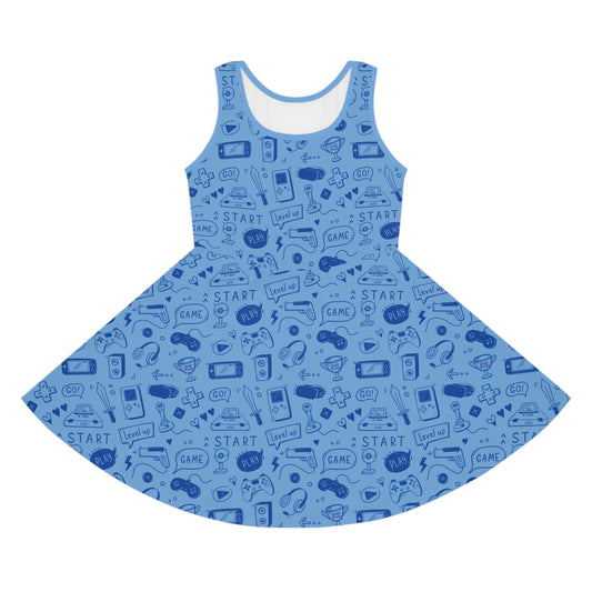 Lil Gamer Girls' Gaming Sundress - Video Game Theme
