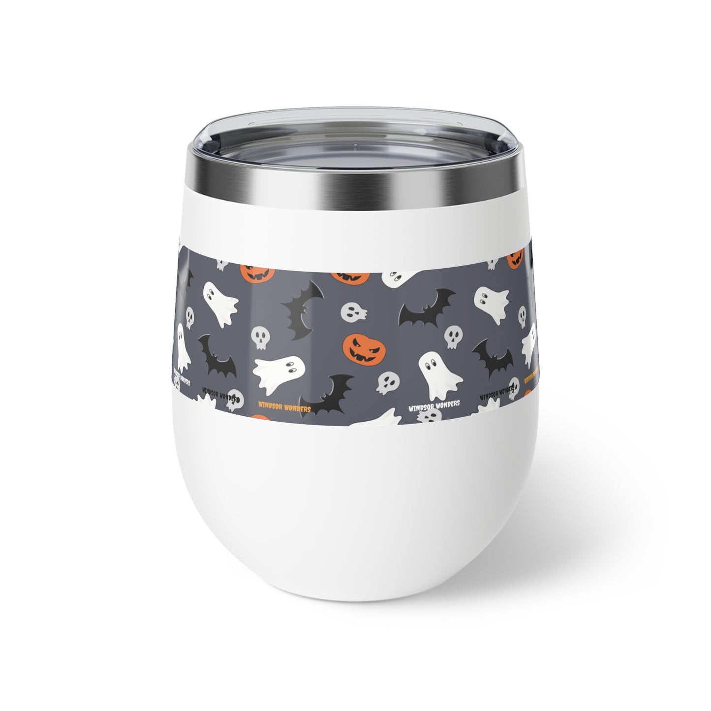 Windsor Wonders Dark Grey Halloween Copper Vacuum Insulated Cup, 12oz