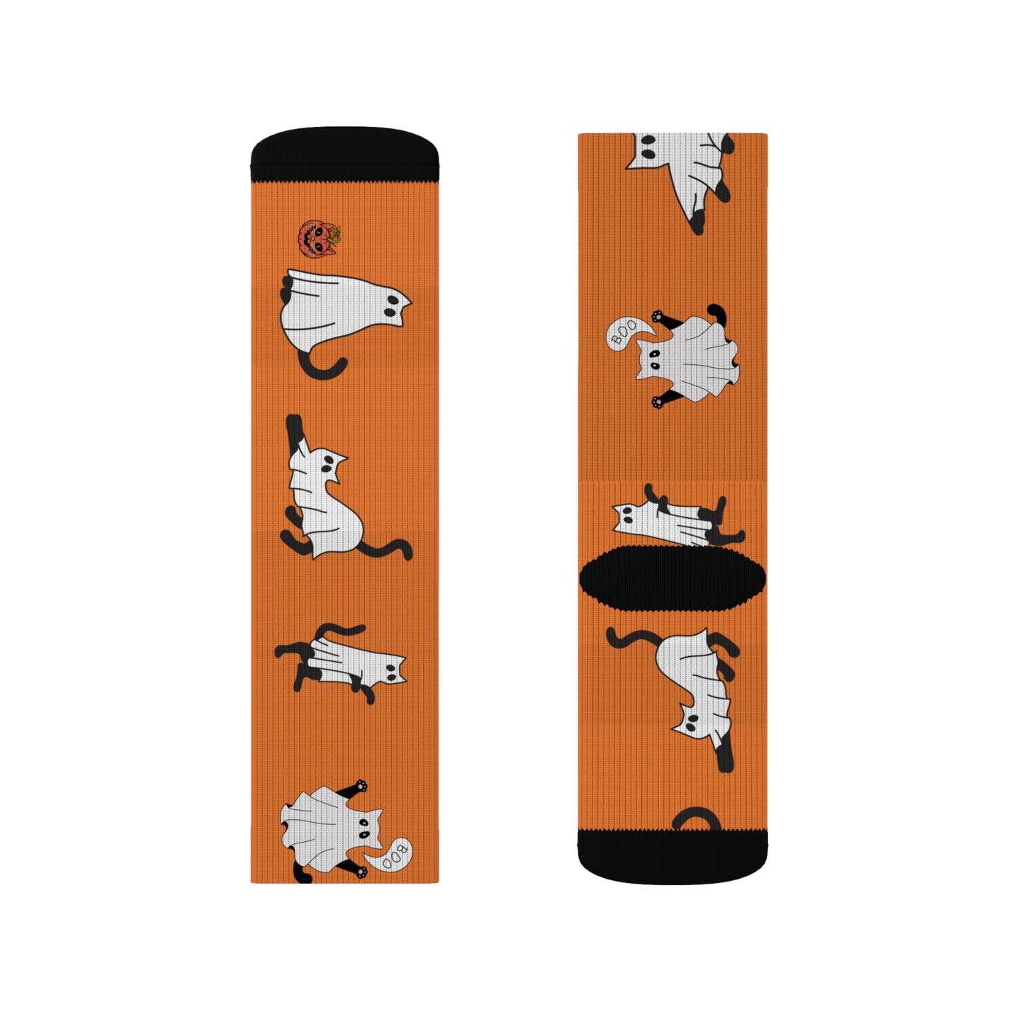 Windsor Wonders Crusta Halloween Ghost Cats Sublimation Socks