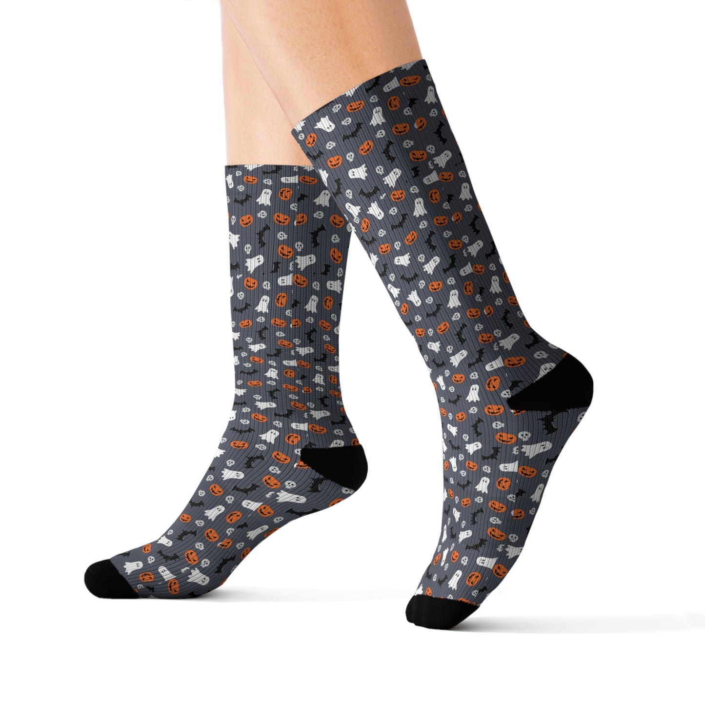 Windsor Wonders Dark Grey Halloween Sublimation Socks
