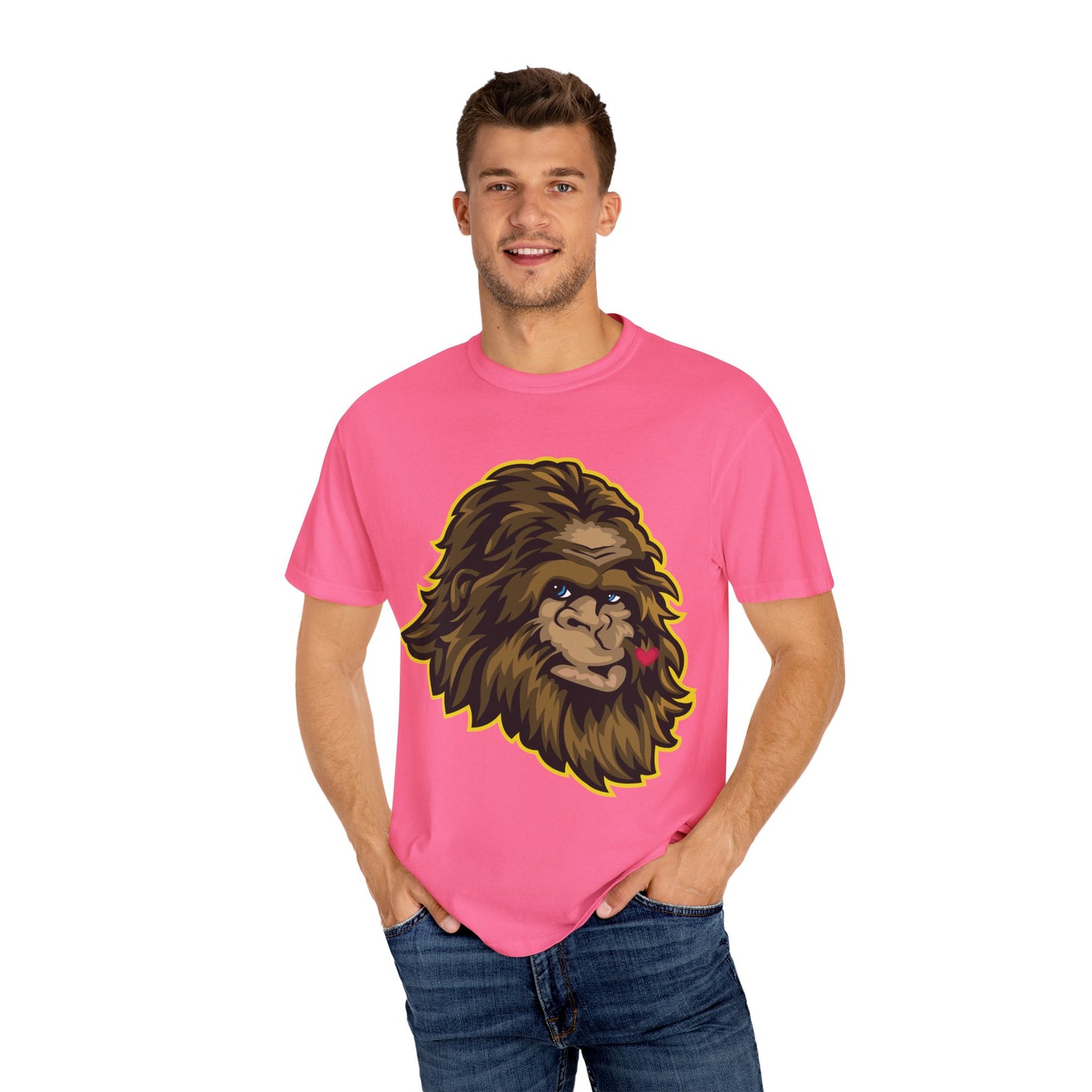 Sasquatch Kisses T-Shirt, Unisex Graphic Tee, Wild Animal Shirt, Nature Lover Gift, Unique Casual Wear, Funny Big Foot T-Shirt