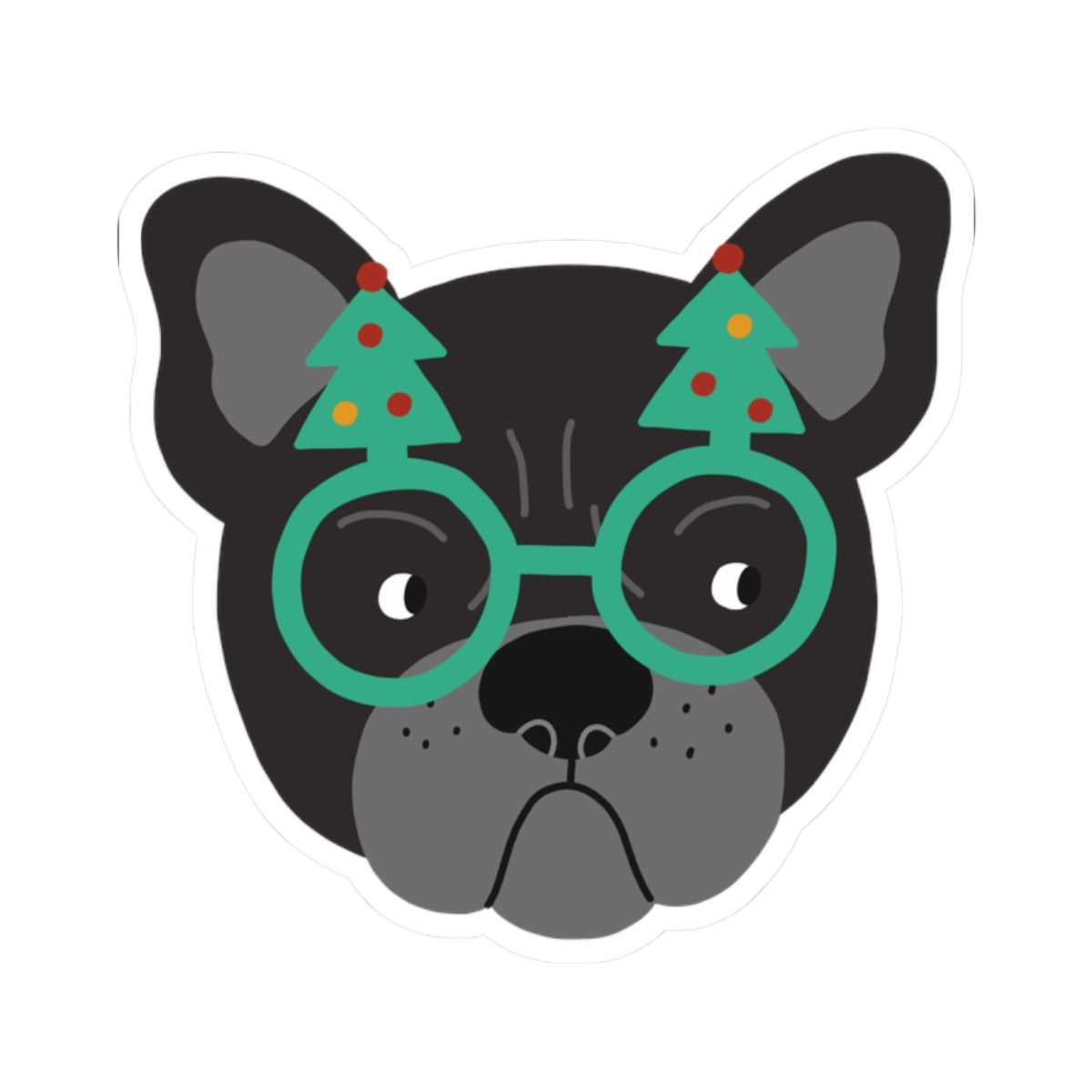 Christmas Pup Kiss-Cut Stickers