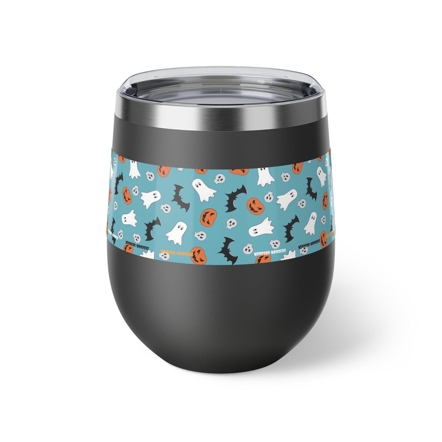 Windsor Wonders Blue Halloween Copper Vacuum Insulated Cup, 12oz