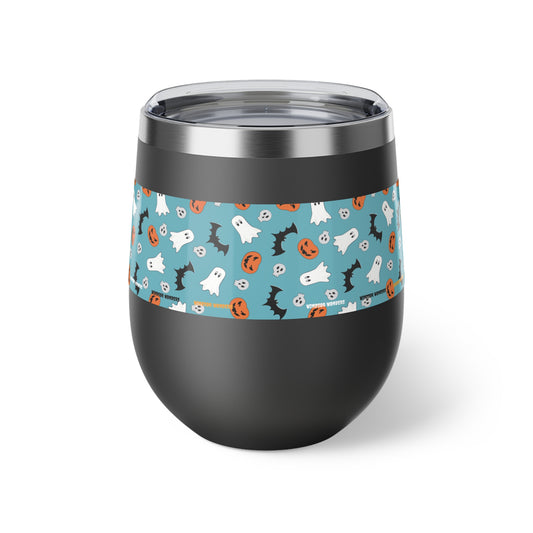 Windsor Wonders Blue Halloween Copper Vacuum Insulated Cup, 12oz