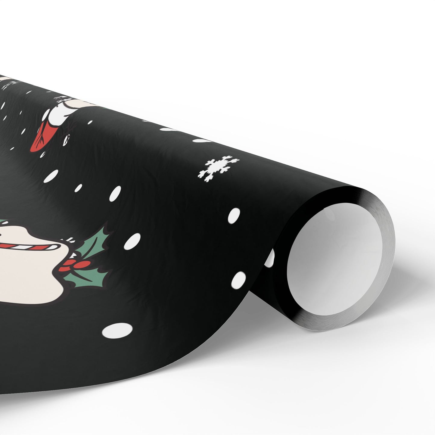 Festive Spirits Wrapping Papers Black
