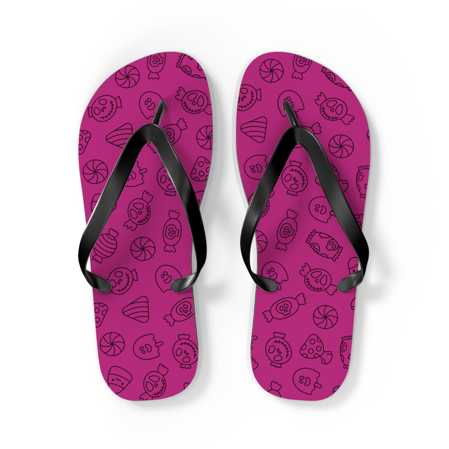 Windsor Wonders Pink Halloween Candy Flip Flops