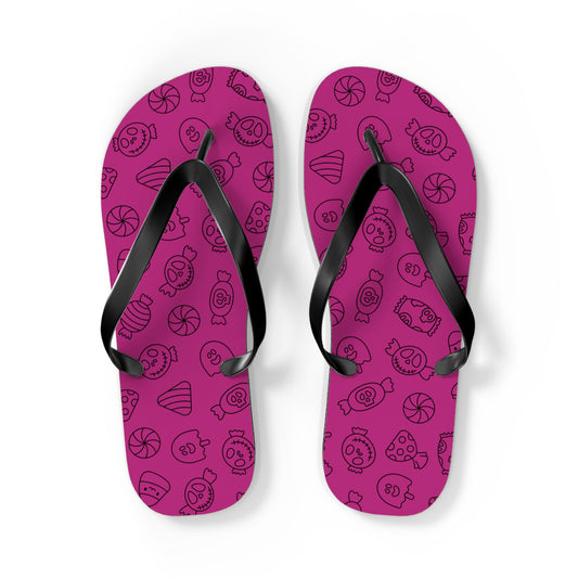 Windsor Wonders Pink Halloween Candy Flip Flops