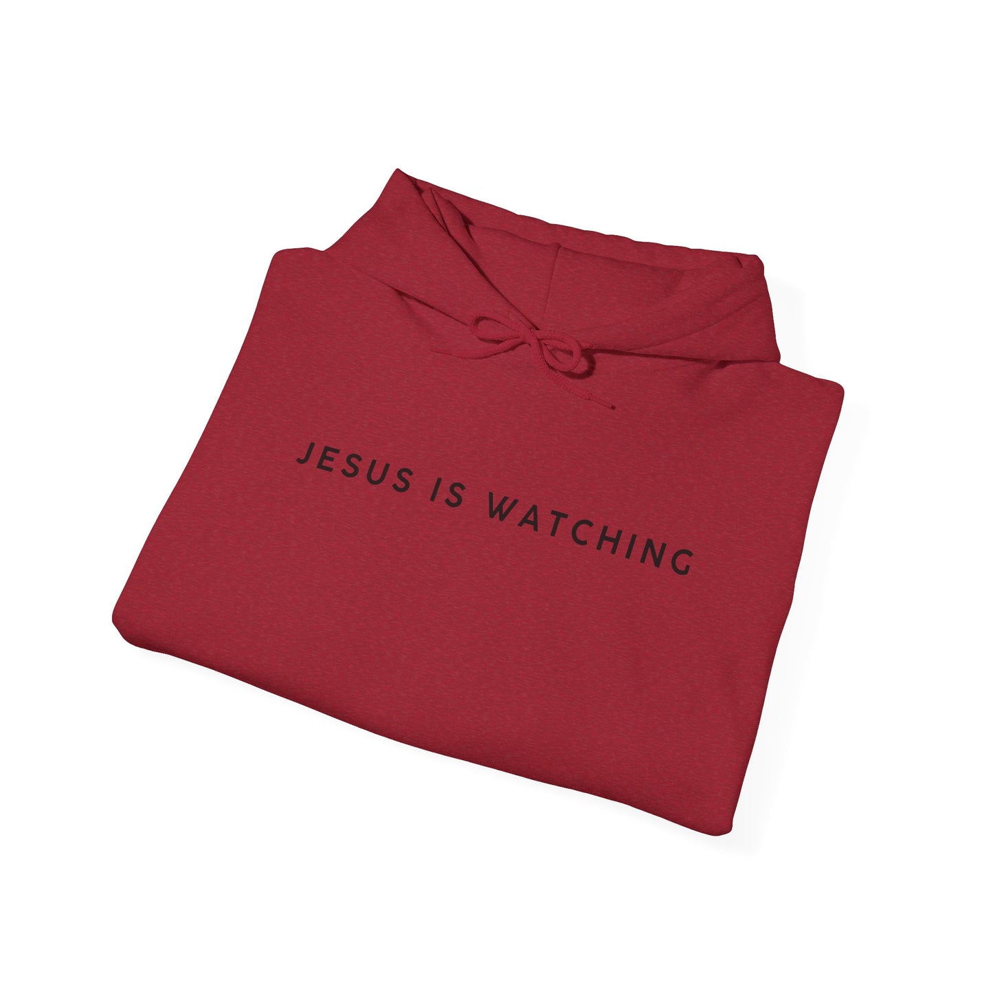 Jesus is Watching Hoodie | Unisex Heavy Blend Sweatshirt, Humorous Christian Apparel, Religious Gift, Casual Wear, Unique Streetwear