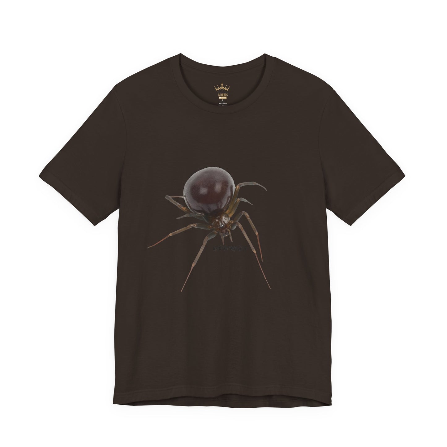 False Widow Spider Tee, Unisex Short Sleeve Shirt, Cool Graphic Tee, Halloween Shirt, Nature Lover Gift, Unique Insect T-Shirt