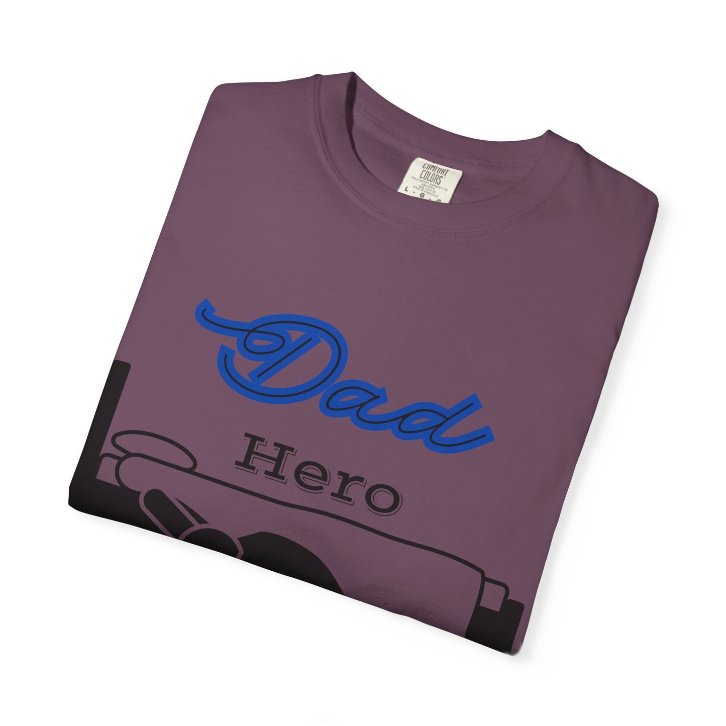 Dad Hero T-Shirt, Unisex Garment-Dyed Tee, Funny Dad Life Shirt, Gifts for Fathers, Father's Day Apparel, Casual Everyday Wear