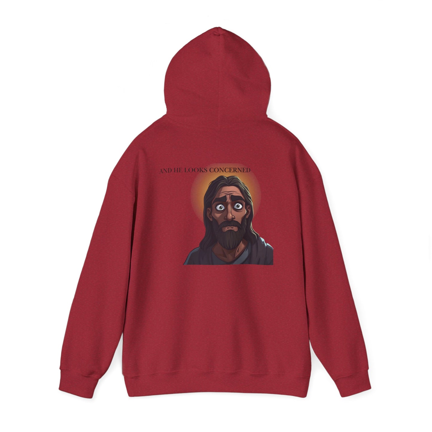Jesus is Watching Hoodie | Unisex Heavy Blend Sweatshirt, Humorous Christian Apparel, Religious Gift, Casual Wear, Unique Streetwear