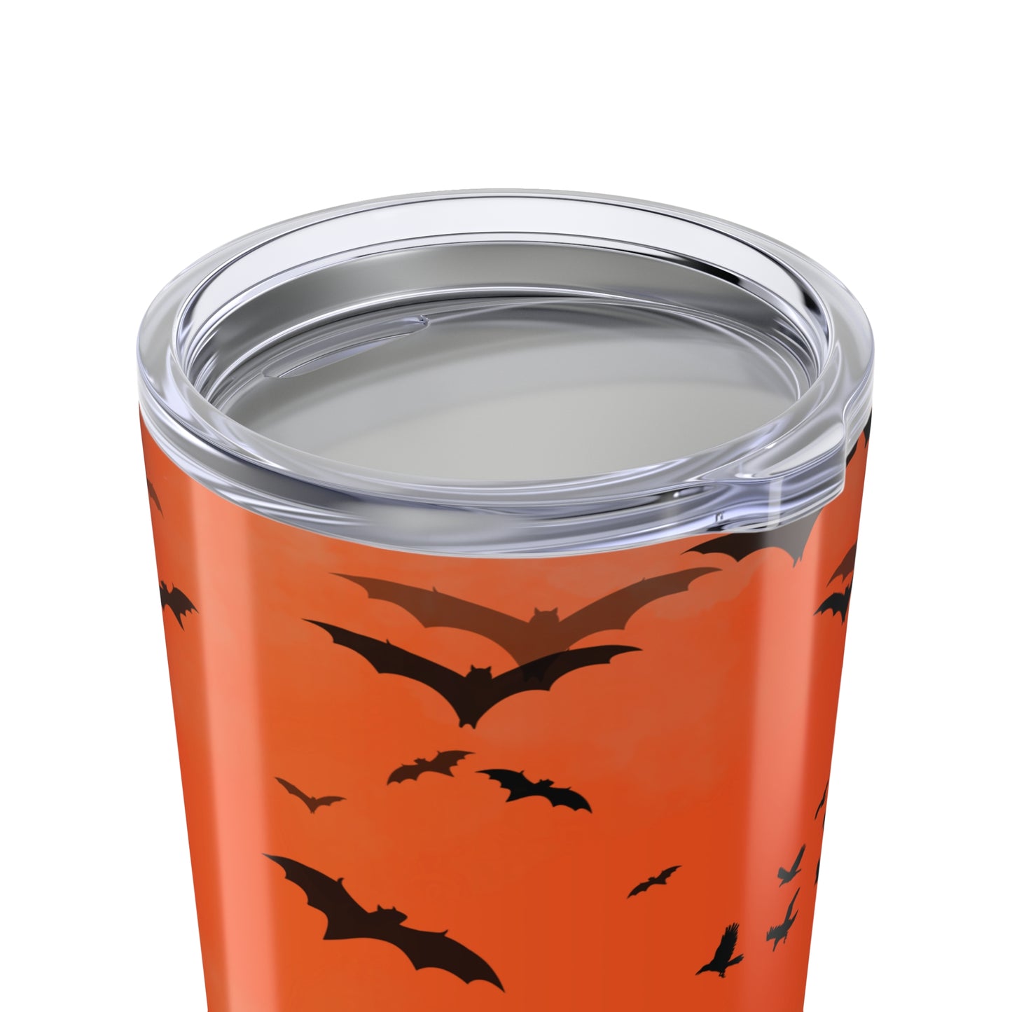 Orange Graveyard Halloween Tumbler 20oz