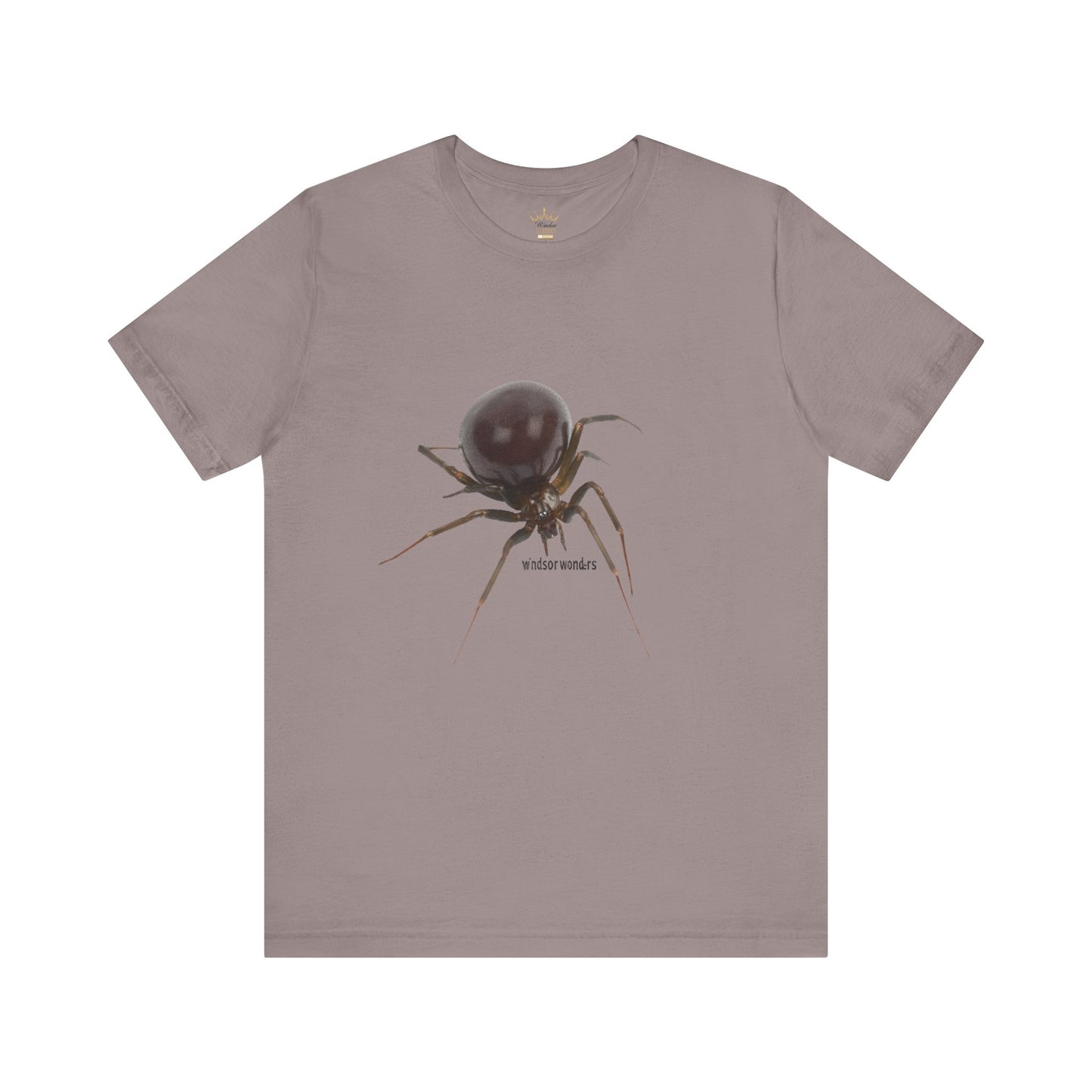 False Widow Spider Tee, Unisex Short Sleeve Shirt, Cool Graphic Tee, Halloween Shirt, Nature Lover Gift, Unique Insect T-Shirt