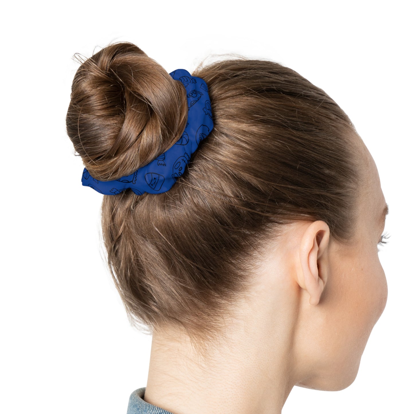 Windsor Wonders Dark Blue Halloween Candy Scrunchie