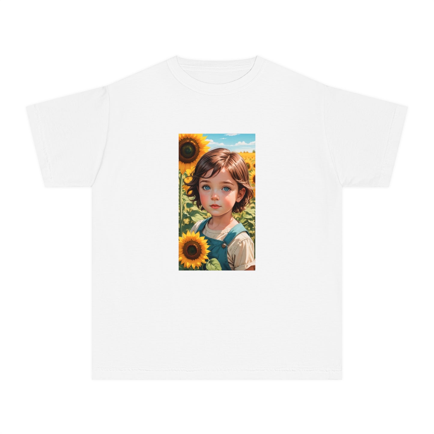 Kalli Sunflower Youth T-Shirt - Midweight Cotton Tee